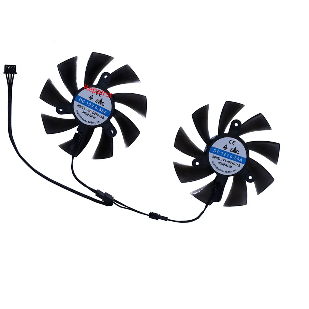 2ชิ้น/เซ็ต,พัดลมการ์ดกราฟิกตัว - Rx 580 8Gb 2048Sp Gpu บทวิจารณ์และราคา